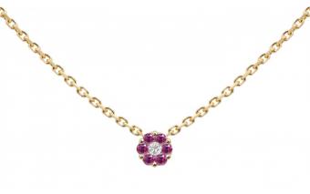 Illusion Colored Saphirs Rose - Redline