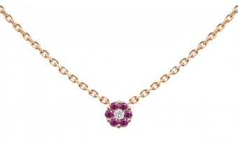 Illusion Colored Saphirs Rose - Redline