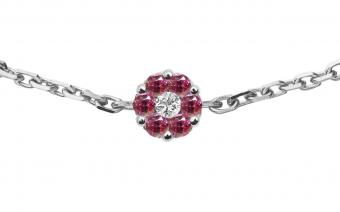 Illusion Colored Saphirs Rose - Redline