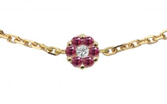 Illusion Colored Saphirs Rose - Redline