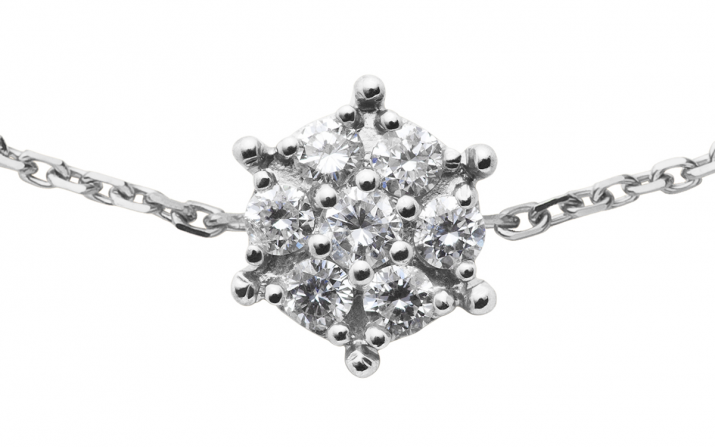 Chain Bracelet Babette White Gold RedLine Jewelry - Redline - 0++