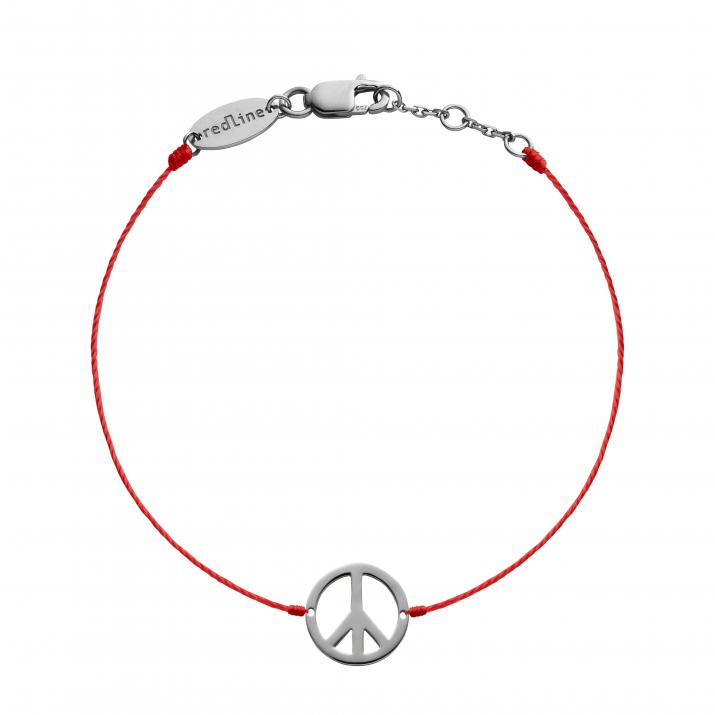 Peace & love string bracelet in black gold - Redline - 0++