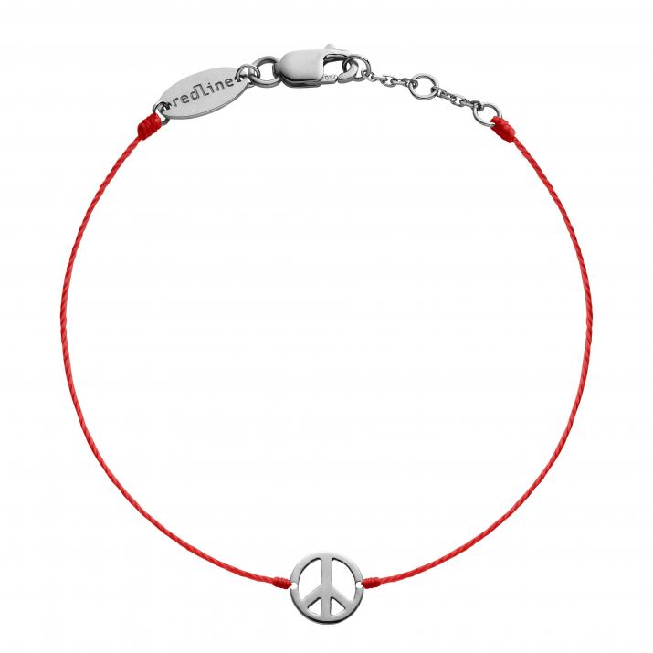 Mini Peace string bracelet in black gold - Redline - 0++