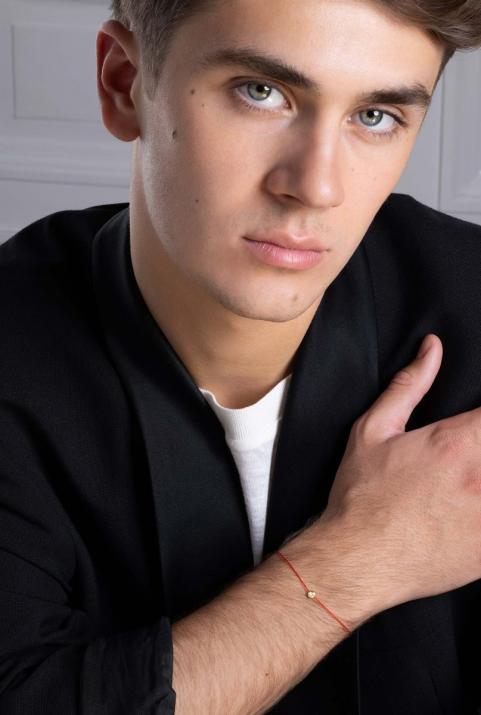 Pulsera hilo con diamante de 0.10ct en oro amarillo - Redline - 0++