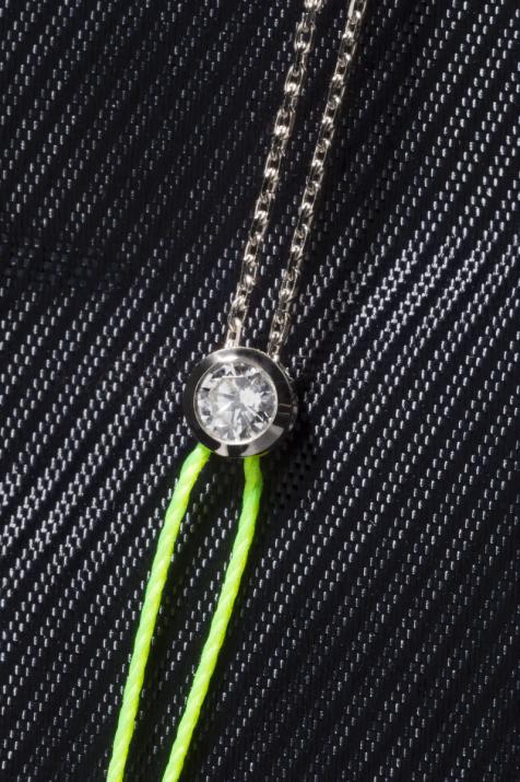 Pure distingué Pulsera Doble Mujer con 0.10ct diamante en oro blanco - Redline - 0++