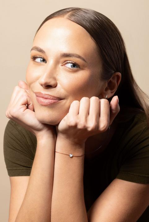 Pulsera Diamante 0,30ct Hilo en Oro Blanco - Redline - 0++