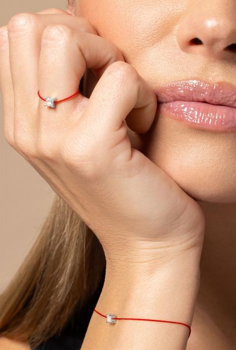 Anillo de Alambre So Princesse Oro Blanco - Redline - 0++