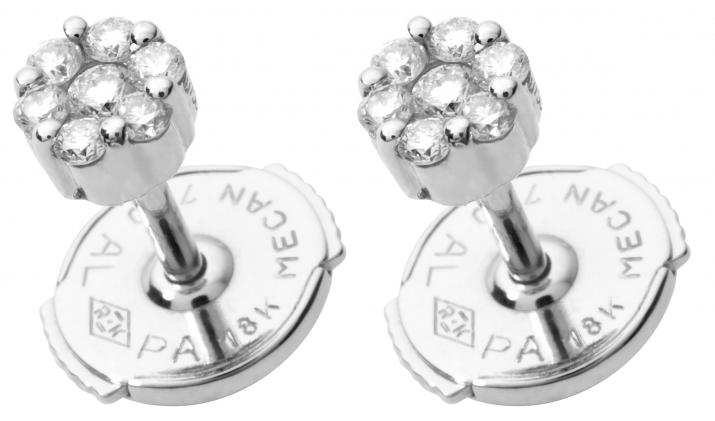 Pendientes de mujer con diamante de 0.5ct en oro blanco - Redline - 0++