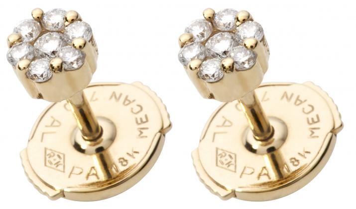 Pendientes de mujer con diamante de 0.5ct en oro amarillo - Redline - 0++