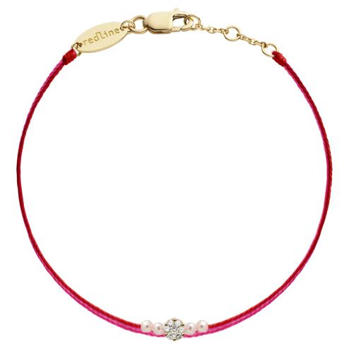 Pulsera multihilos para mujer con diamante de 0.5ct en oro amarillo - Redline - 0++
