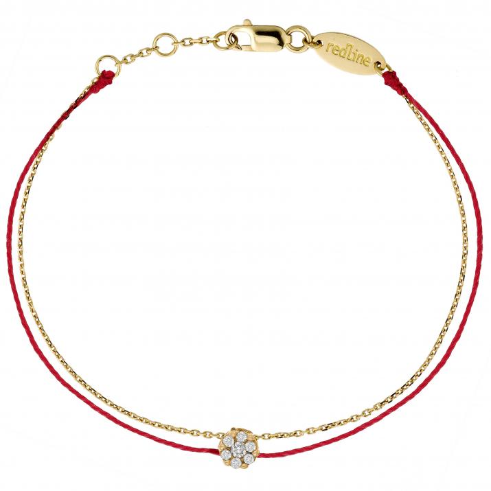 Pulsera hilo para mujer con diamante de 0.5ct en oro amarillo - Redline - 0++