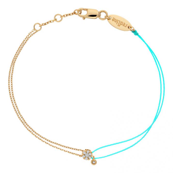 Pulsera multihilos para mujer con diamante de 0.6ct en oro amarillo - Redline - 0++