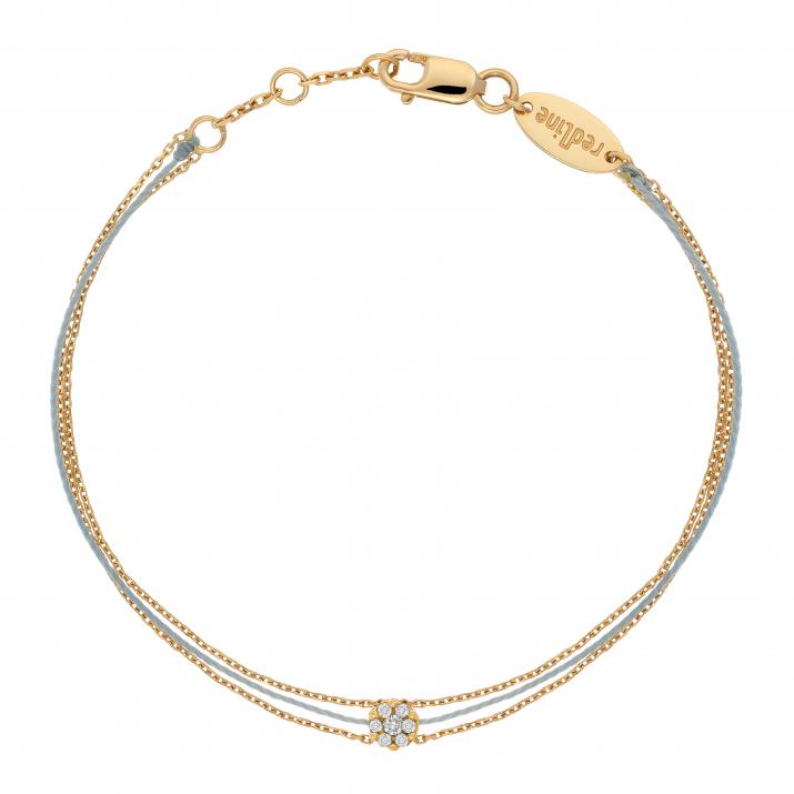 Pulsera hilo para mujer con diamante de 0.05ct en oro amarillo - Redline - 0++