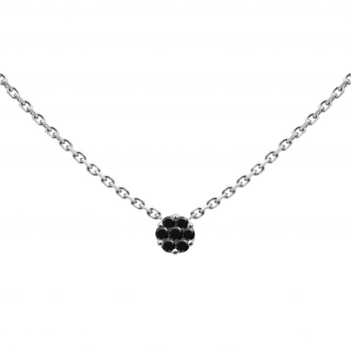 Collar de cadena para mujer con diamante de 0.05ct en oro blanco  - Redline - 0++