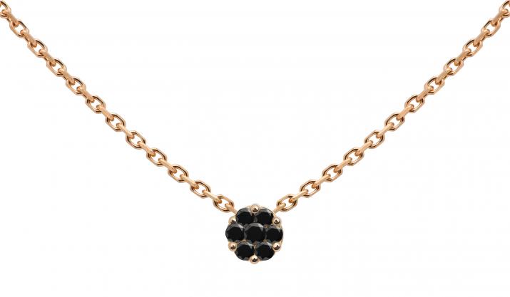 Collar de cadena para mujer con diamante de 0.05ct en oro rosa - Redline - 0++