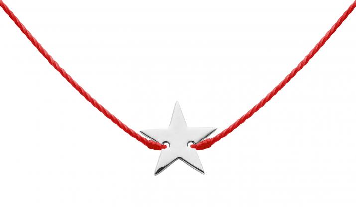 String Necklace Stella White Gold RedLine Jewelry - Redline