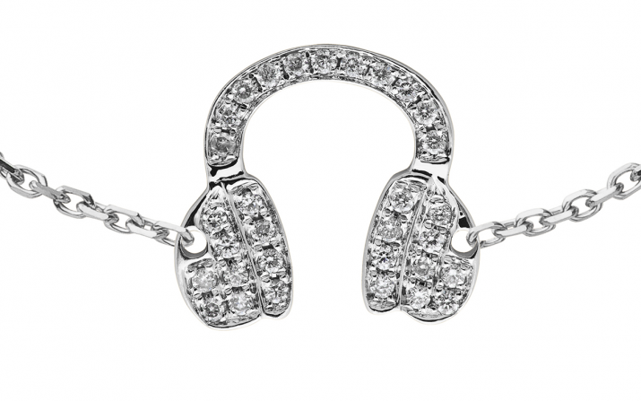 Chain Bracelet Mr Dj Pavé White Gold RedLine Jewelry - Redline - 0++