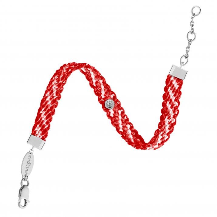 Pulsera multihilos con diamante de 0.5ct en oro blanco - Redline - 0++