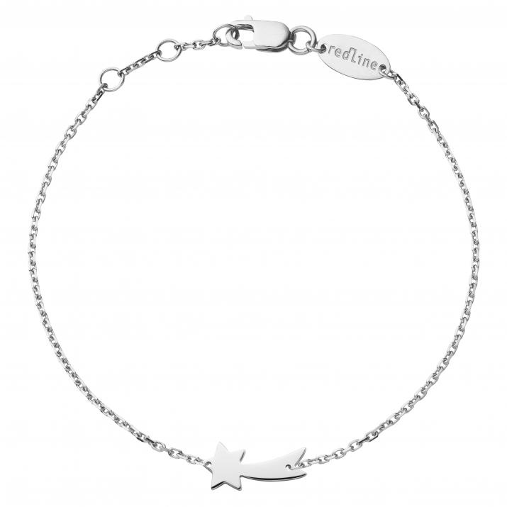 White gold shooting star chain bracelet - Redline
