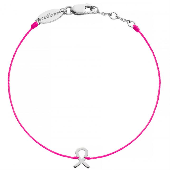 Pulsera Hilo Pink Lovelink Oro Blanco - Redline