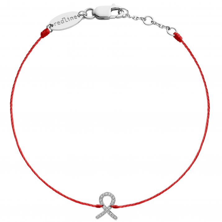 Chain Bracelet For Women with 0.069ct Round Diamond in SilverPavé Setting - Redline - 0++