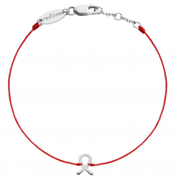 Pulsera Hilo Pink Lovelink Oro Blanco - Redline - 0++
