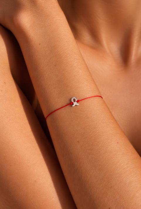 Pulsera Hilo Pink Lovelink Oro Blanco - Redline - 0++