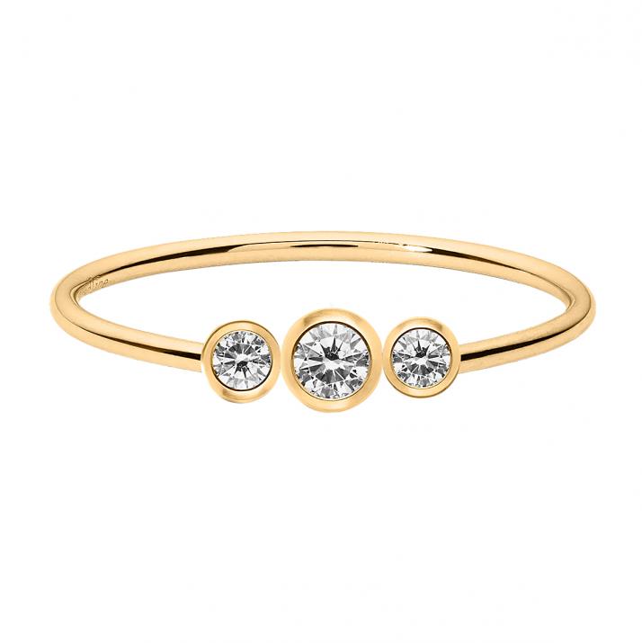 Anillo Si Eternity Oro Amarillo - Redline - 0++