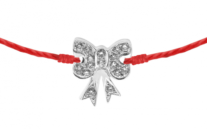 String Bracelet Petit Noeud Nœud White Gold RedLine Jewelry - Redline - 0++