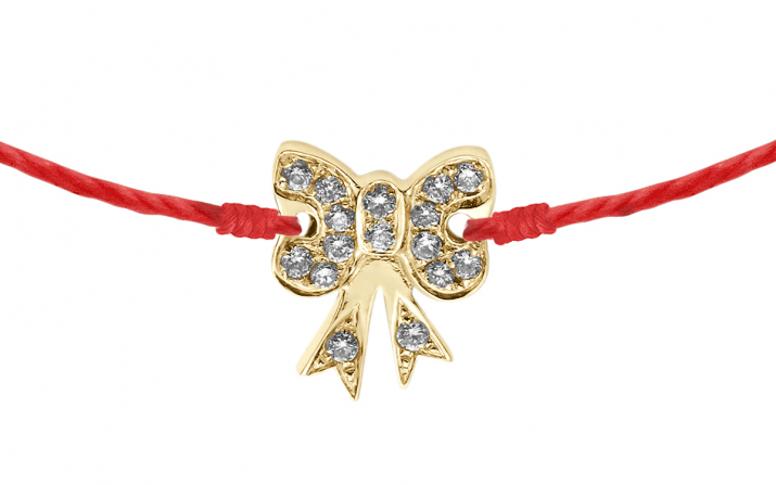 String Bracelet Petit Noeud Nœud Yellow Gold RedLine Jewelry - Redline - 0++