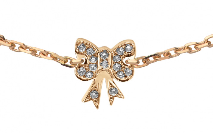 Chain Bracelet Petit Noeud Noeud Rose Gold RedLine Jewelry - Redline - 0++