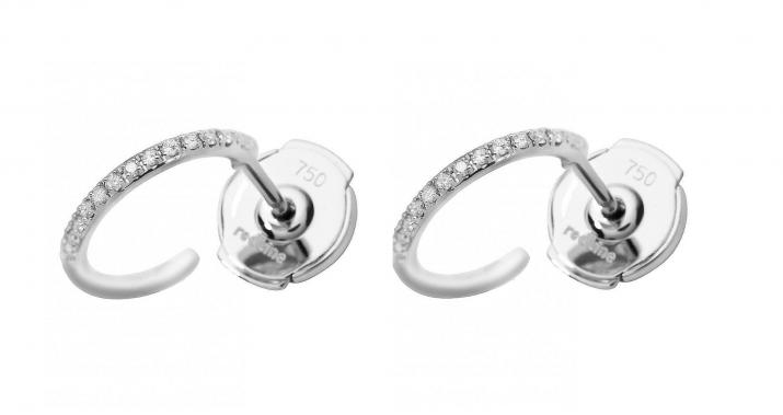 Pendientes con 0.14ct de diamantes en oro blanco - Redline - 0++