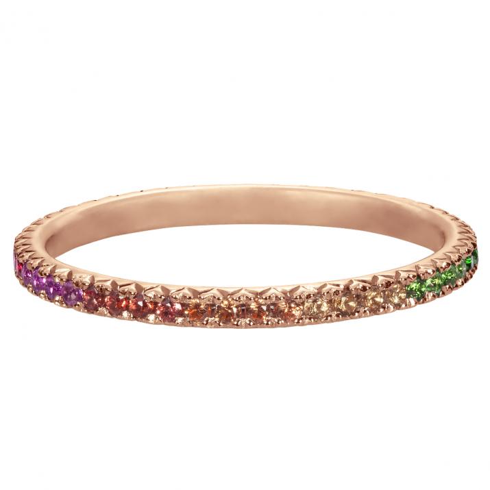 Anillo Si Joli Rainbow Oro rosa - Redline - 0++