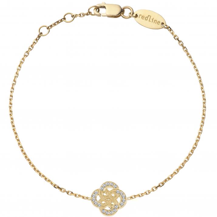 Chain Bracelet Arabesque Yellow Gold RedLine Jewelry - Redline - 0++