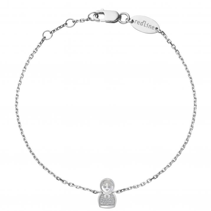 Chain Bracelet Kouka White Gold RedLine Jewelry - Redline - 0++