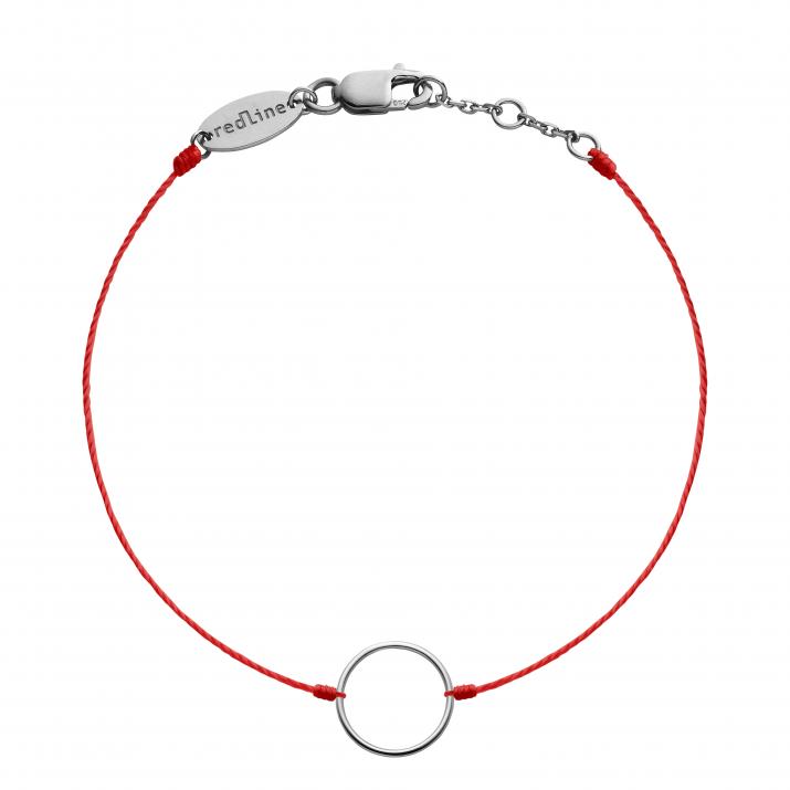 String bracelet with small circle in black gold - Redline - 0++