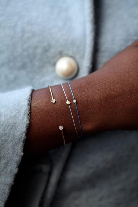 Anillo rígido con diamante de 0.20ct en oro rosa - Redline - 0++