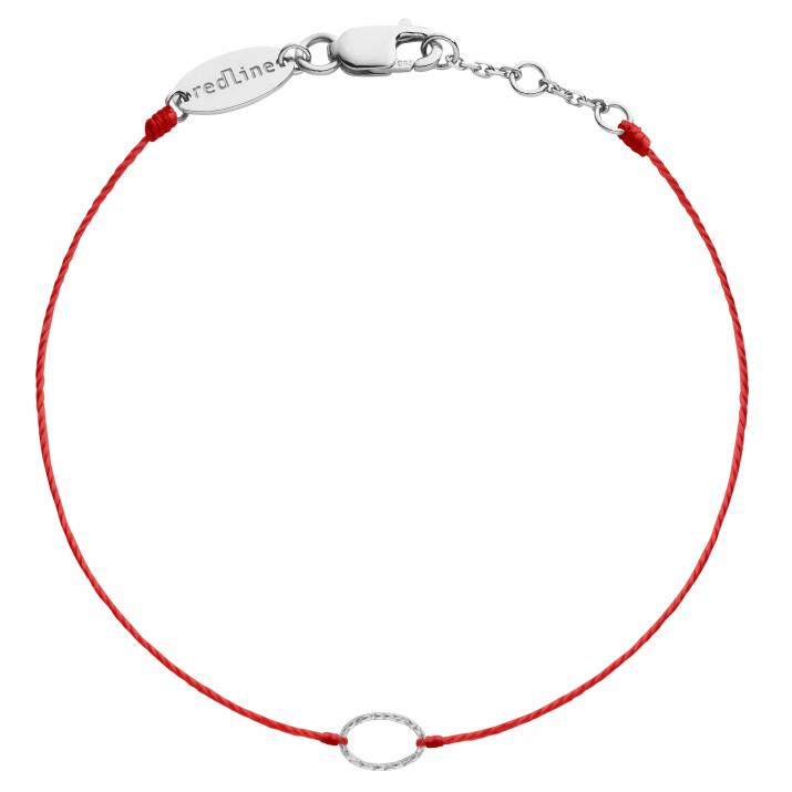 String Bracelet Mini Ovale Animé White Gold RedLine Jewelry - Redline - 0++