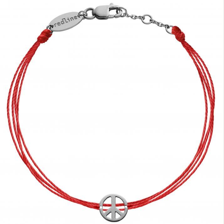 Mini Peace multi string bracelet in black gold - Redline - 0++
