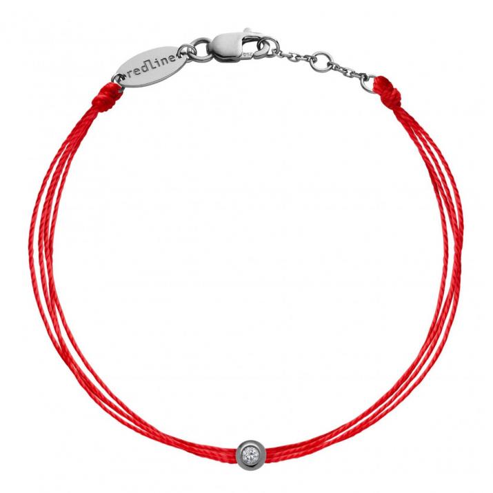 Pulsera mutihilos para mujer con diamante de 0.5ct en base de oro negro - Redline