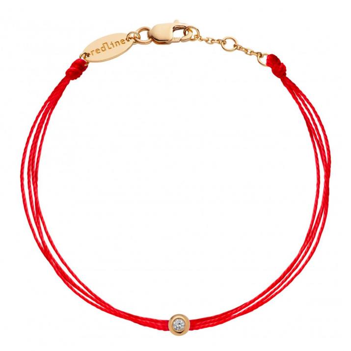 Pulsera mutihilos para mujer con diamante de 0.5ct en base de oro rosa - Redline