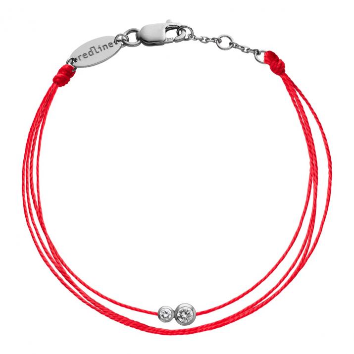 Pulsera multihilos para hombre con diamante de 0.15ct en base de oro negro - Redline - 0++