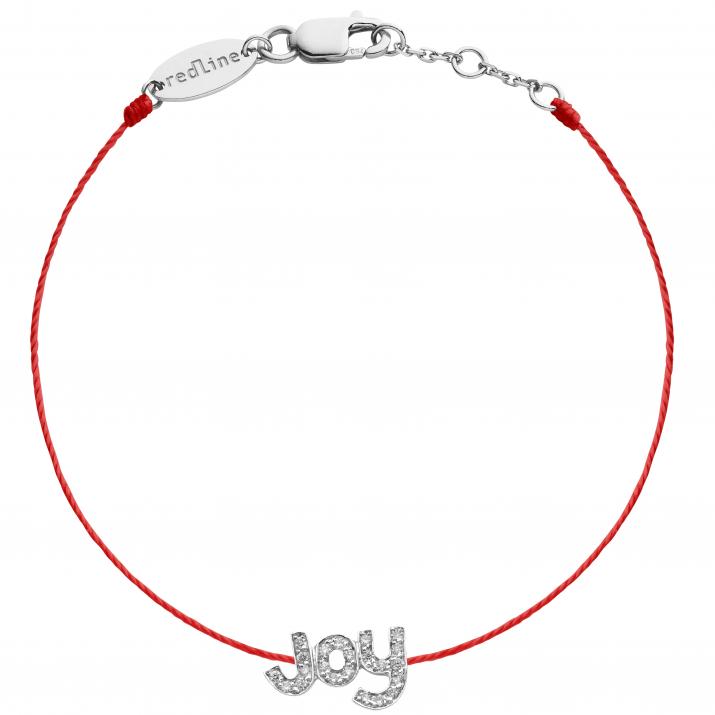 Pulsera en hilo joy con diamantes en oro blanco - Redline