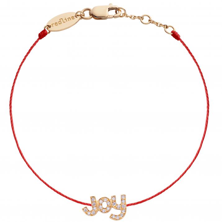 Pulsera en hilo joy con diamantes en oro rosa - Redline