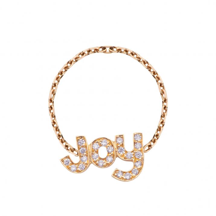 Anillo rígido joy con diamantes en oro rosa - Redline - 0++