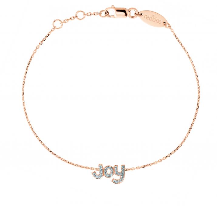 Pulsera en cadena joy con diamantes en oro rosa - Redline - 0++