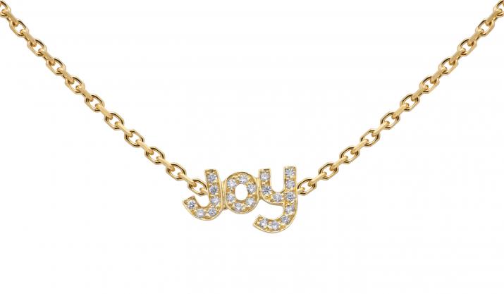 Collar en cadena joy con diamantes en oro amarillo - Redline