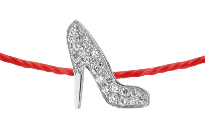 String Bracelet Gossip White Gold RedLine Jewelry - Redline - 0++