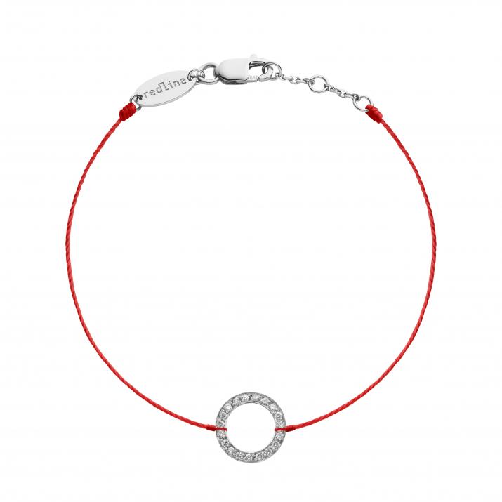 String Bracelet Mini Aurelange White Gold RedLine Jewelry - Redline - 0++