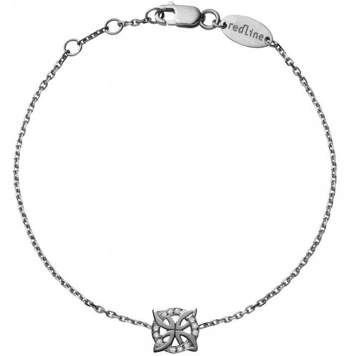 Chain Bracelet Rosace Black Gold RedLine Jewelry - Redline - 0++